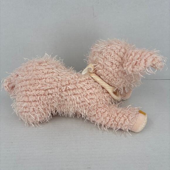 Bunnies By The Bay Pink Piggy Plush Pig Stuffed Animal Toy 12 Inch Shaggy Fuzzy - Picture 3 of 9